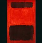 Black Canvas Paintings - Brown and Black in Reds 1957